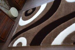 RugsX Shaggy Space Rug in Brown - Size: 80 cm x 150 cm - thumbnail 4