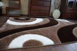 RugsX Shaggy Space Rug in Brown - Size: 80 cm x 150 cm - thumbnail 2