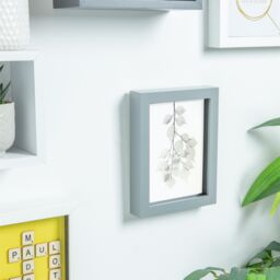 "Nicola Spring 3D Box Photo Frame - 5 x 7"" in Grey" - thumbnail 6