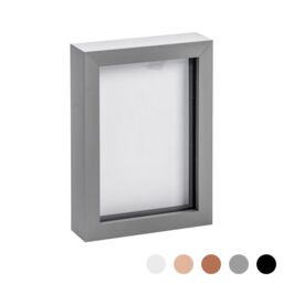 "Nicola Spring 3D Box Photo Frame - 5 x 7"" in Grey" - thumbnail 1