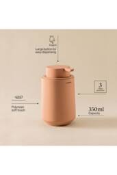 Cosmic Soap Dispenser 350ml Durable Non-Drip Nozzle Blossom Saona Collection in Terracotta - thumbnail 3
