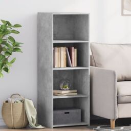 Berkfield Home Highboard Concrete Grey 45x41x124 cm Engineered Wood - Size: 45 x 41 x 124 cm - thumbnail 1