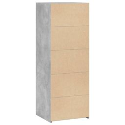 Berkfield Home Highboard Concrete Grey 45x41x124 cm Engineered Wood - Size: 45 x 41 x 124 cm - thumbnail 6