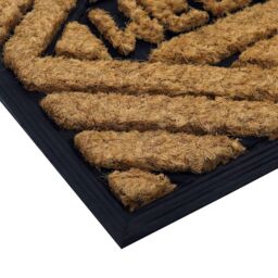 JVL Tuffscrape Coir Lines, 40x60cm, Welcome in Brown - Size: 40 cm x 60 cm - thumbnail 2