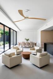 Netlighting Kauai XXL Ceiling Fan Matt White Pine Tuya Smart System in Brown - thumbnail 2