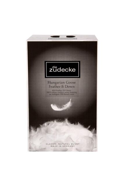 die zudecke Hungarian Goose Feather & Down 9tog Duvet in White - Size: Double - image 1