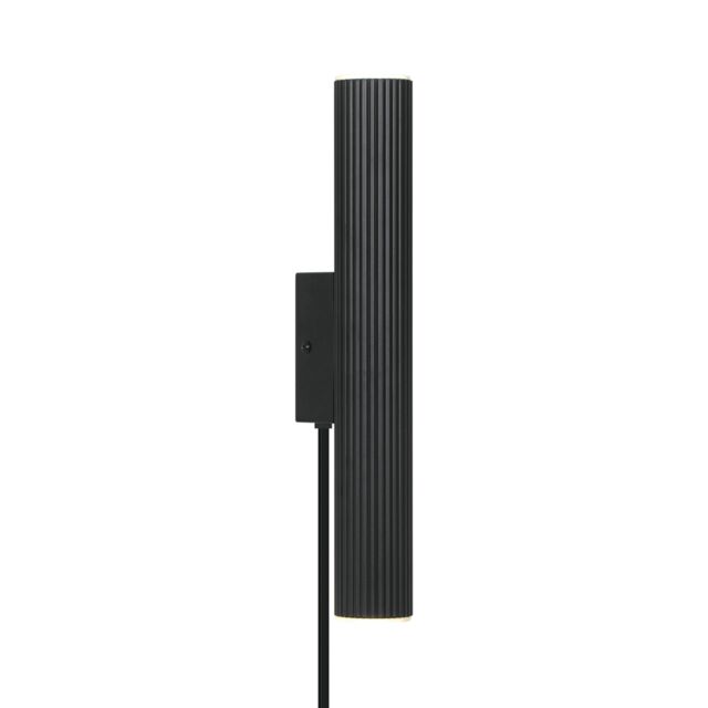 Nordlux Vintage Indoor Wall Light Black Aluminium GU10 Ribbed - No, IP20 - image 1