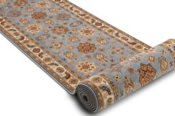RugsX Keshan Wool Runner in Blue - Size: 90 cm x 250 cm - thumbnail 3