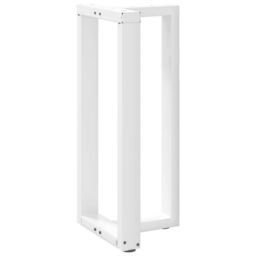 Berkfield Home Bar Table Legs T-Shaped¬†2 pcs White 40x35x(90-91) cm Steel - thumbnail 4