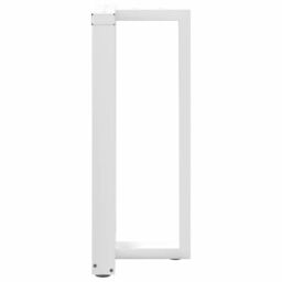 Berkfield Home Bar Table Legs T-Shaped¬†2 pcs White 40x35x(90-91) cm Steel - thumbnail 5