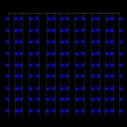 Berkfield Home LED Curtain Fairy Lights 3x3m 300 LED Blue 8 Function - thumbnail 5