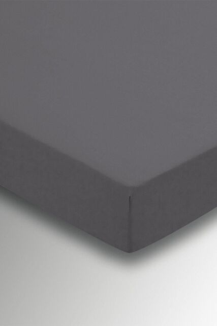 Helena Springfield 'Plain Dye' Polycotton Fitted Sheet Extra Deep in Charcoal - Size: King Fitted - image 1