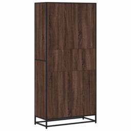 Berkfield Home Modern Bookcase Brown Oak 80.5x35x170.5 cm Engineered Wood - thumbnail 6