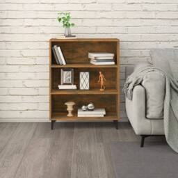 Berkfield Home Sideboard Smoked Oak 69.5x32.5x90 cm Engineered Wood in Brown - thumbnail 6
