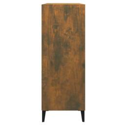 Berkfield Home Sideboard Smoked Oak 69.5x32.5x90 cm Engineered Wood in Brown - thumbnail 4