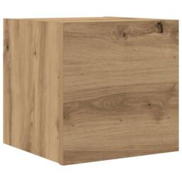 Berkfield Home Wall Mounted TV Cabinet Artisan Oak 30.5x30x30 cm in Brown - thumbnail 3