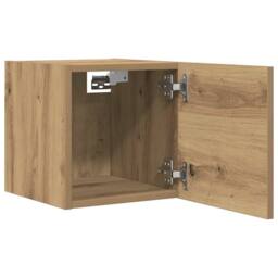 Berkfield Home Wall Mounted TV Cabinet Artisan Oak 30.5x30x30 cm in Brown - thumbnail 8