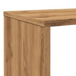 Berkfield Home Classic Book Cabinet Artisian Oak 132x29x141.5 cm Engineered Wood in Brown - thumbnail 9