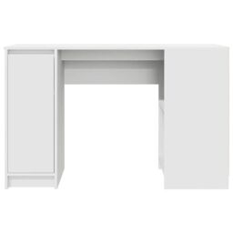 Berkfield Home Desk White 120x42x76 cm Engineered Wood - Size: 120 x 42 x 76 cm - thumbnail 6