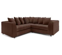 Furniture 786 Jumbo Cord Scatter Back 2c2 Corner Sofa in Chocolate - thumbnail 2