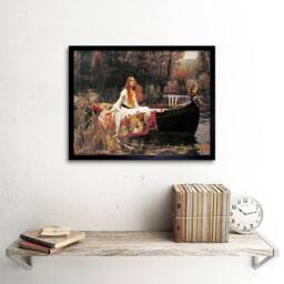 "Artery8 John William Waterhouse The Lady Of Shalott Edit 12x16"" Framed Art - Size: W12"" x H16""" - thumbnail 2