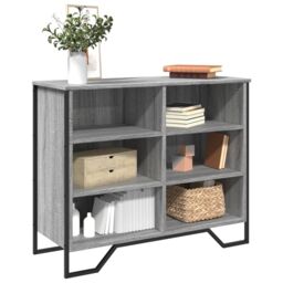 Berkfield Home Sideboard Grey Sonoma 91x35.5x74.5 cm Engineered Wood - thumbnail 1