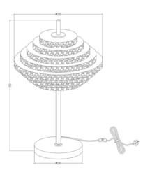 K LIVING Aspen 2lt Brass & Tiered Amber Glass Light Pendant in Copper - thumbnail 4