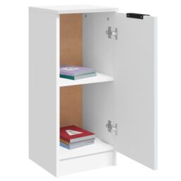 Berkfield Home Sideboard White 30x30x70 cm Engineered Wood - Size: 30 x 30 x 70 cm - thumbnail 5