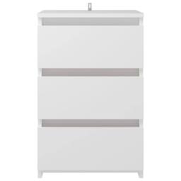 Berkfield Home Durable Bed Cabinet White 40x35x62.5 cm Engineered Wood - thumbnail 1