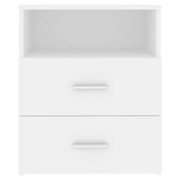Berkfield Home Bed Cabinet White 50x32x60 cm - Size: 50 x 32 x 60 cm - thumbnail 6