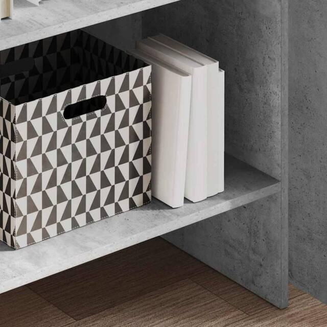 Berkfield Home Modern Book Cabinet Concrete Grey 60x35x180 cm Engineered Wood - Size: 60 x 35 x 180 cm - image 1