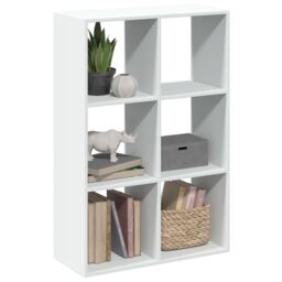 Berkfield Home Room Divider Bookcase White 69.5x29x103.5 cm Engineered Wood - thumbnail 1