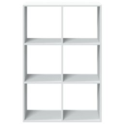 Berkfield Home Room Divider Bookcase White 69.5x29x103.5 cm Engineered Wood - thumbnail 5
