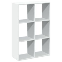 Berkfield Home Room Divider Bookcase White 69.5x29x103.5 cm Engineered Wood - thumbnail 2