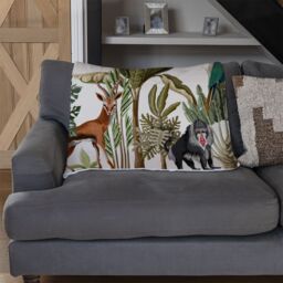 Benjamin Tate Design Tropical Animals Blanket in Natural - Size: 120 cm x 150 cm - thumbnail 2