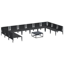 Berkfield Home Garden Sofa Set 11 pcs Anthracite Steel - thumbnail 6