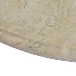 Berkfield Home Table Top Cream Ã˜60x2.5 cm Marble in Beige - Size: 60x2.5 cm - thumbnail 4