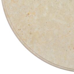 Berkfield Home Table Top Cream Ã˜60x2.5 cm Marble in Beige - Size: 60x2.5 cm - thumbnail 5