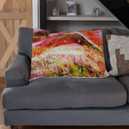 Benjamin Tate Design Wheat Field Paint Blanket in Natural - Size: 120 cm x 150 cm - thumbnail 2
