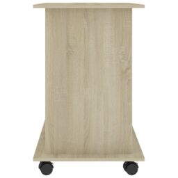 Berkfield Home Computer Desk Sonoma Oak 80x50x75 cm Engineered Wood in Brown - Size: 80 x 50 x 75 cm - thumbnail 5