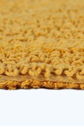 Homescapes Luxury Extra Large Bath Mat Reversible 1600GSM 100% Cotton, 70 x 120cm in Mustard - Size: 70 x 120 cm - thumbnail 5