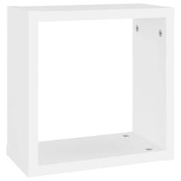 Berkfield Home Wall Cube Shelves 2 pcs White 30x15x30 cm - Size: 30 x 15 x 30 cm - thumbnail 5