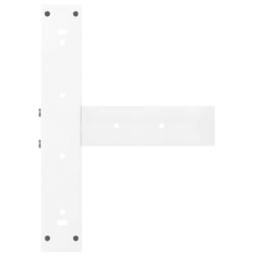 Berkfield Home Modern Bar Table Legs T-Shaped¬†2 pcs White 40x35x(90-91) cm Steel - thumbnail 7