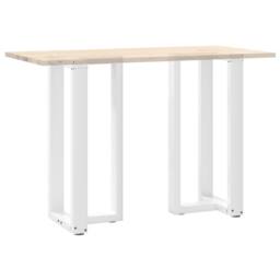 Berkfield Home Modern Bar Table Legs T-Shaped¬†2 pcs White 40x35x(90-91) cm Steel - thumbnail 8