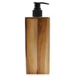 KDMD Natural Teakwood Soap Dispenser - Square in Brown - thumbnail 5