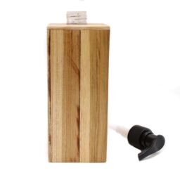 KDMD Natural Teakwood Soap Dispenser - Square in Brown - thumbnail 3