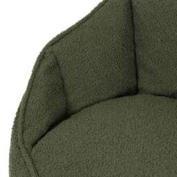 icon Boucle Sirena Accent Chair & Footstool Bundle in Olive - thumbnail 7