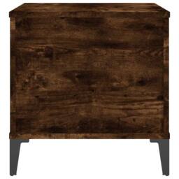 Berkfield Home Decorative Coffee Table Smoked Oak 60x44.5x45 cm Engineered Wood in Brown - thumbnail 8