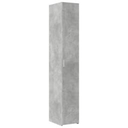 Berkfield Home Slim Storage Cabinet Concrete Grey 30x42.5x225 cm Engineered Wood - thumbnail 6