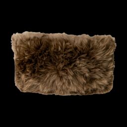 Native Natural Light Brown Long Hair Sheepskin Cushion 30x50cm - Size: 30x50 cm - thumbnail 2